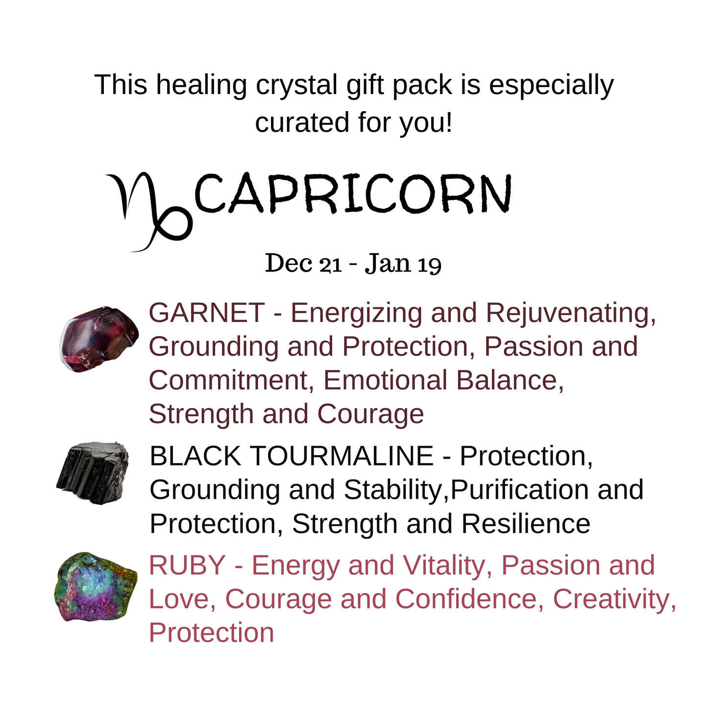 Zodiac-Themed Self-Care Crystal Gift Box