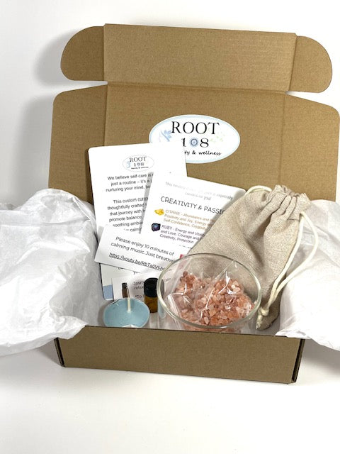 Intention Setting Self-Care Crystal Gift Box