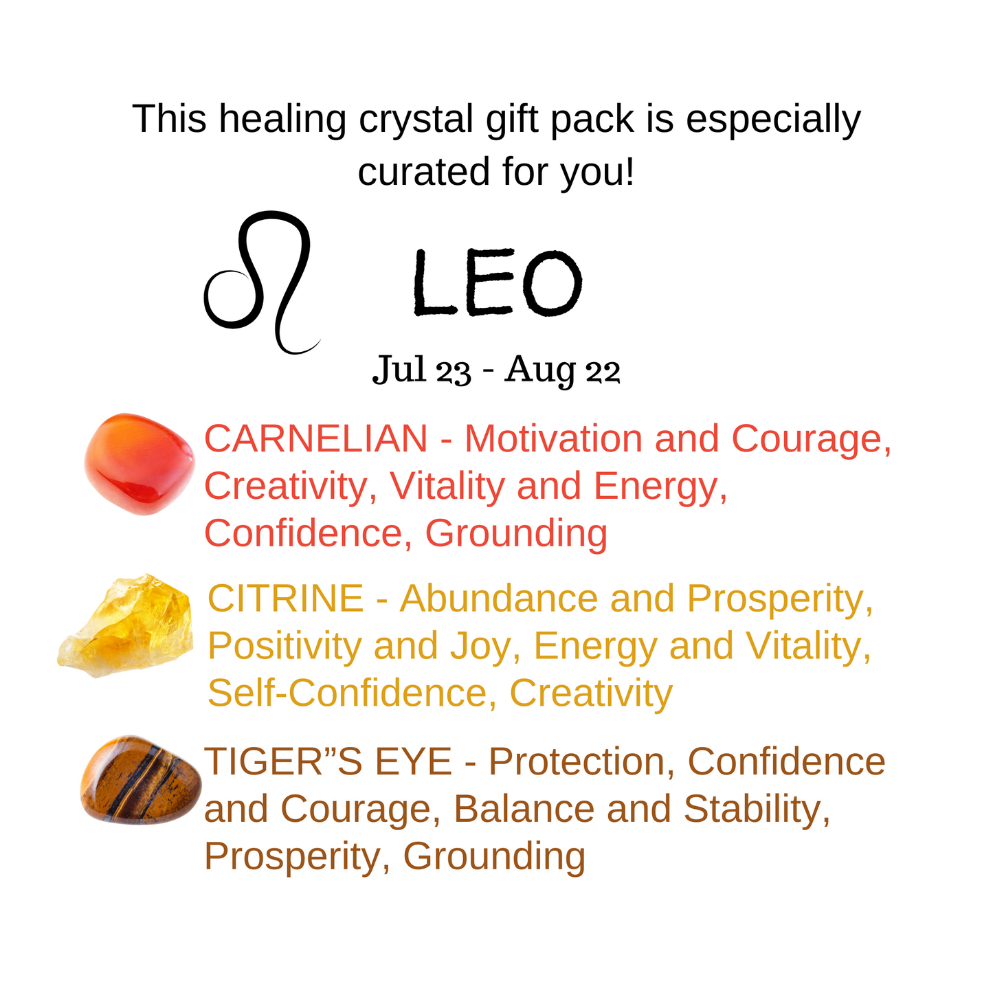 Zodiac-Themed Self-Care Crystal Gift Box