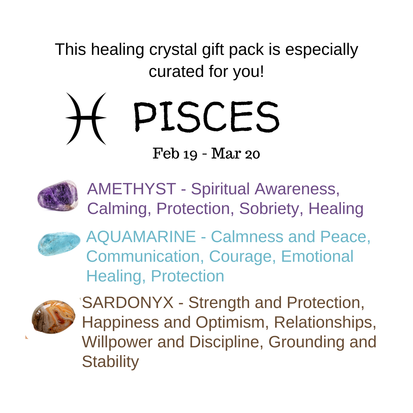 Zodiac-Themed Self-Care Crystal Gift Box