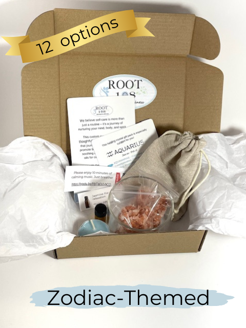 Zodiac-Themed Self-Care Crystal Gift Box