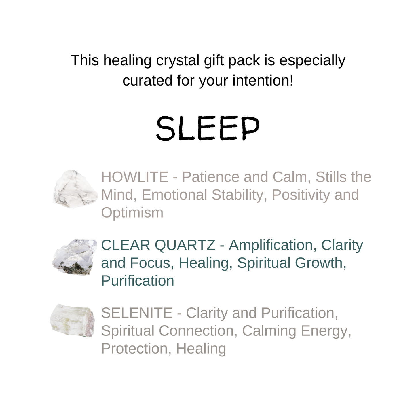 Intention Setting Self-Care Crystal Gift Box